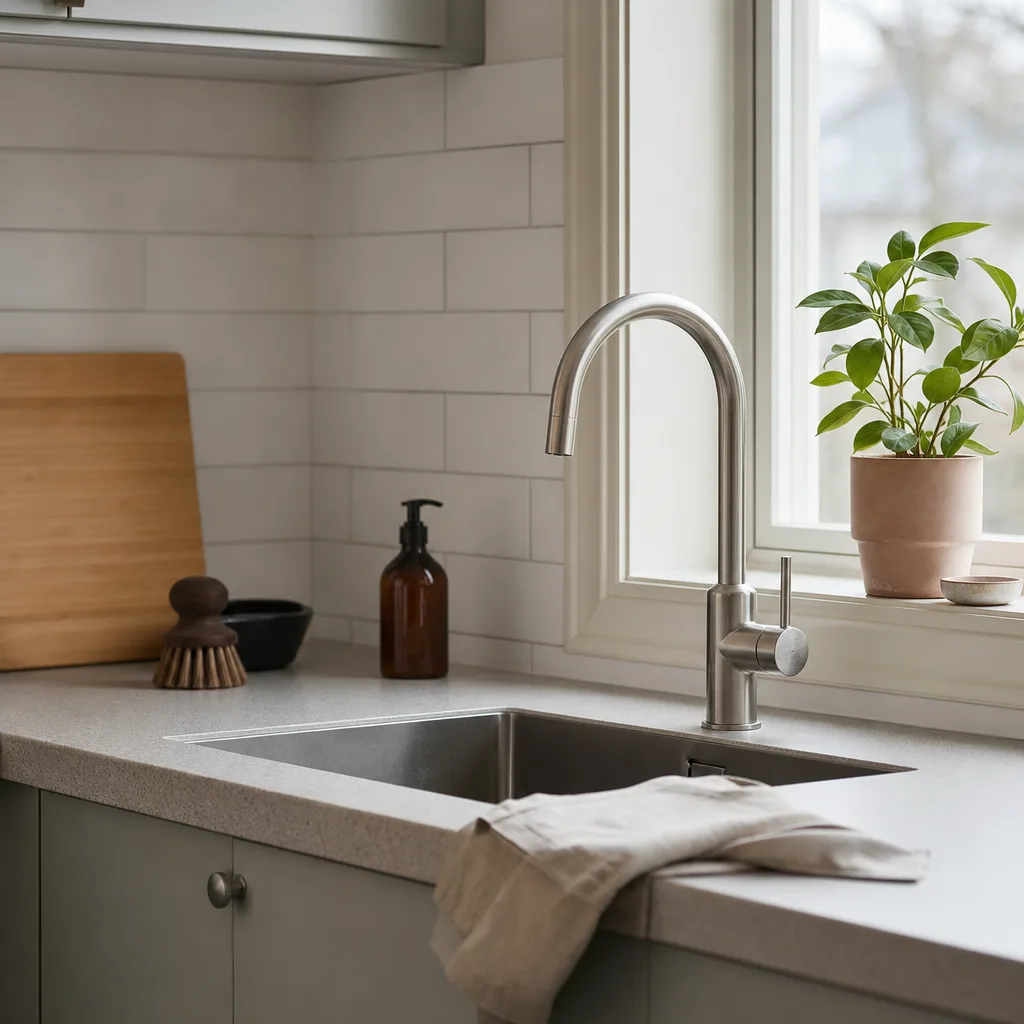 Renoverat kök i en svensk bostadsrätt
